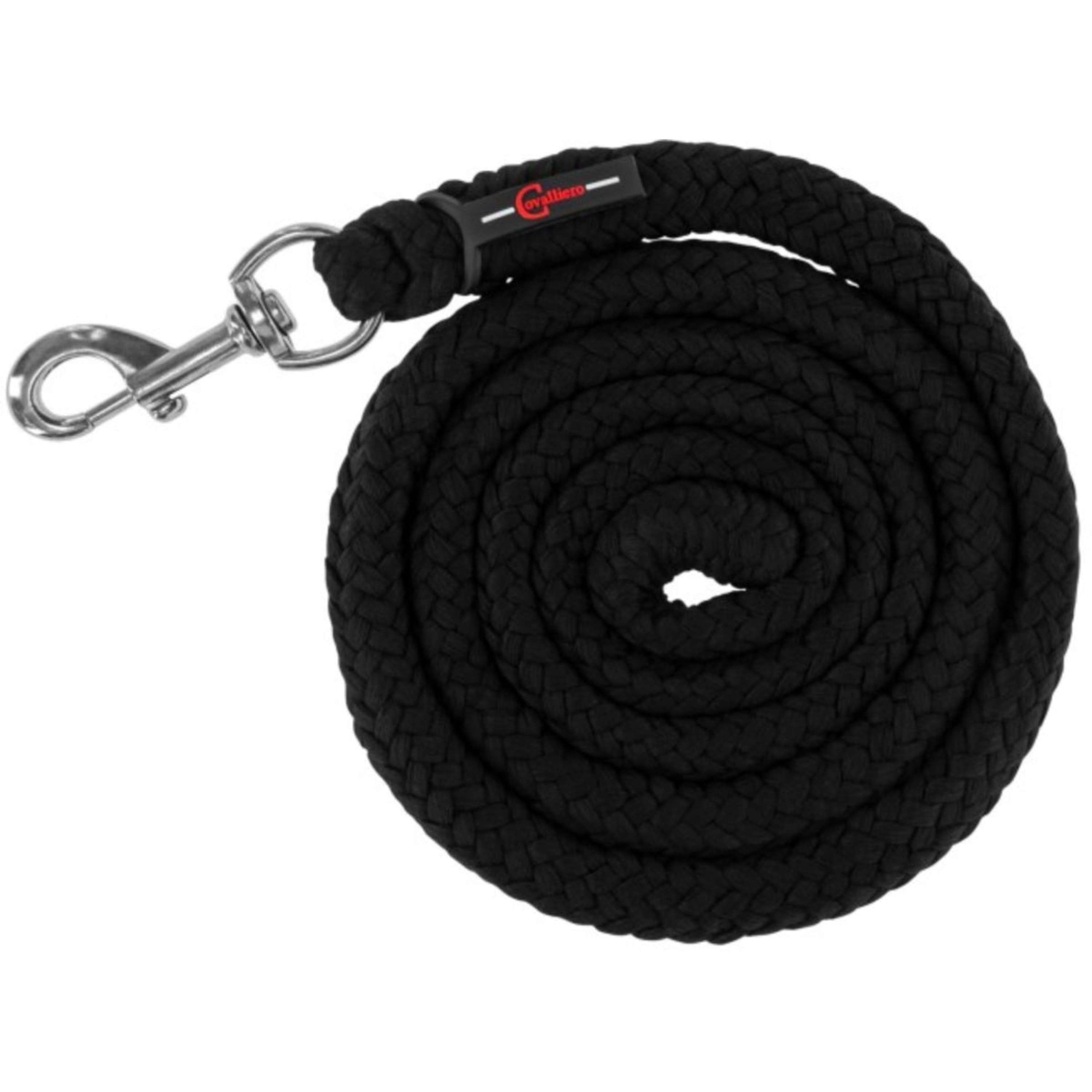 Covalliero Führstrick ClassicSoft mit Karabinerhaken Schwarz Covalliero Führstrick ClassicSoft mit Karabinerhaken Schwarz