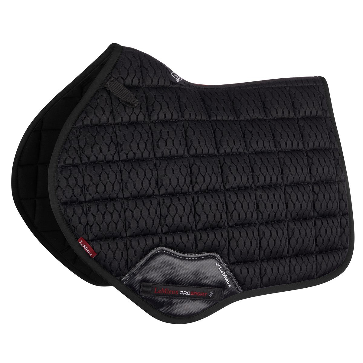 LeMieux Schabracke Carbon Mesh Air Square CC Schwarz