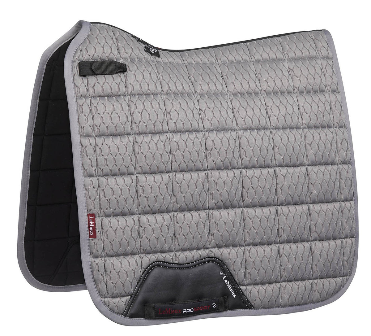 LeMieux Schabracke Carbon Mesh Air Square Dressur Grau