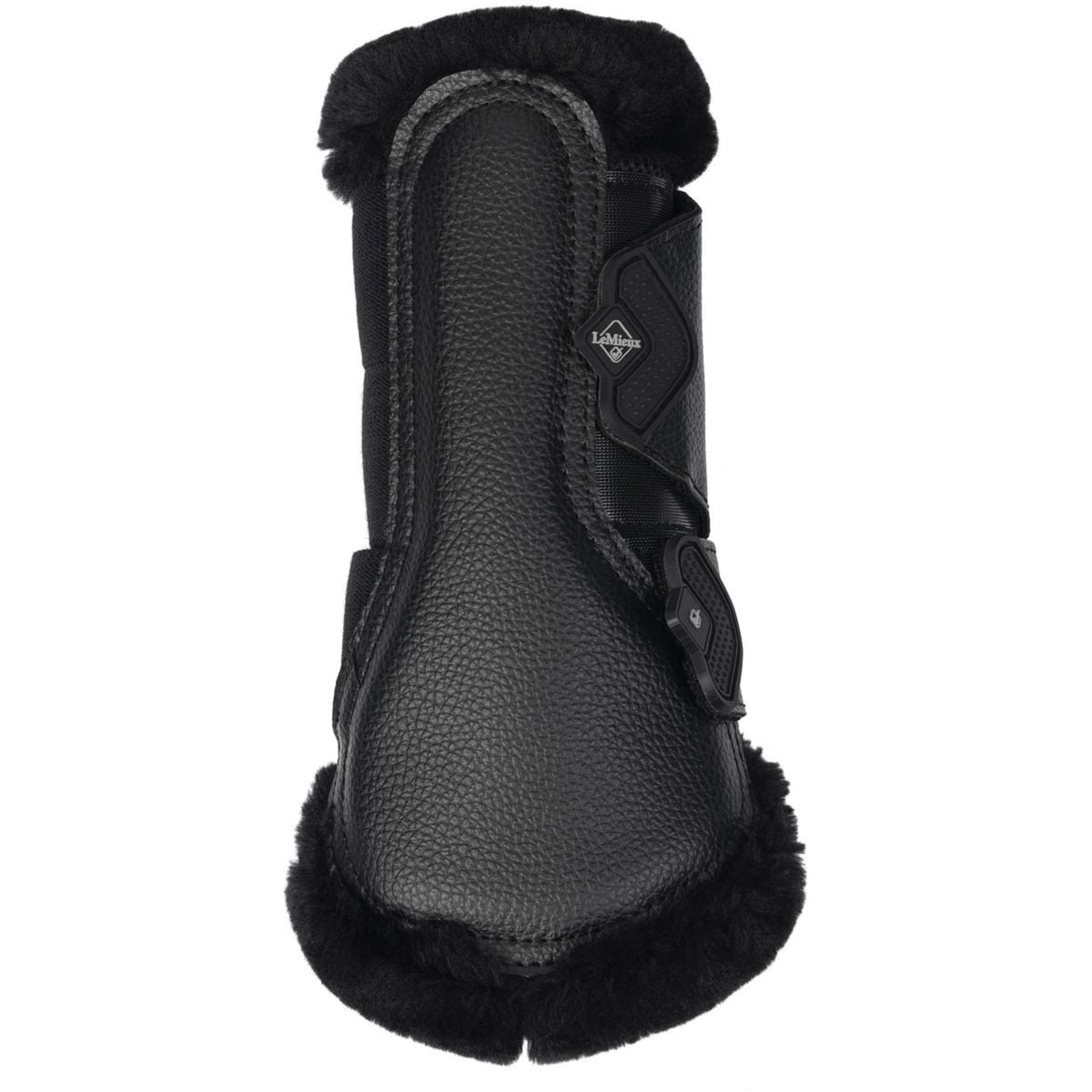 LeMieux Brushing Boots Fleece Edge Mesh Schwarz