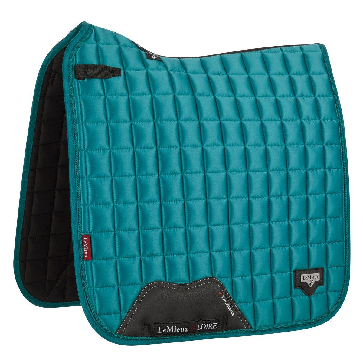 LeMieux Schabracke Loire Classic Satin Square Dressur Peacock Green