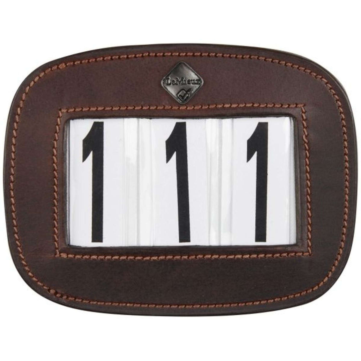 LeMieux Startnummer Saddle Pad Braun