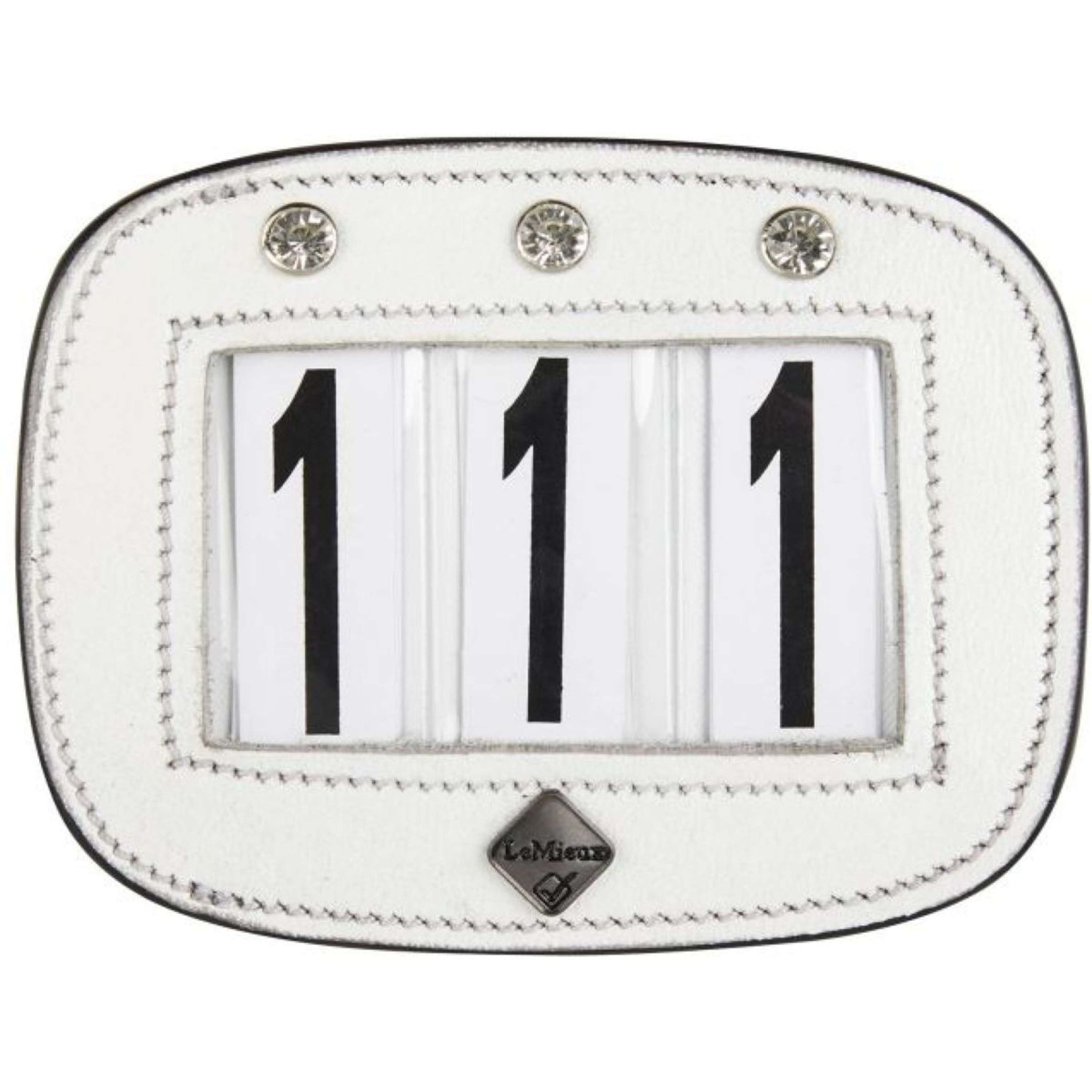 LeMieux Startnummer Saddle Pad Diamant Weiß LeMieux Startnummer Saddle Pad Diamant Weiß