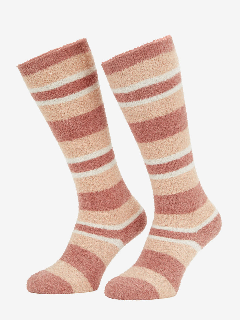 LeMieux Socken Fluffies Sabrina Stripe Kind Aprikosen
