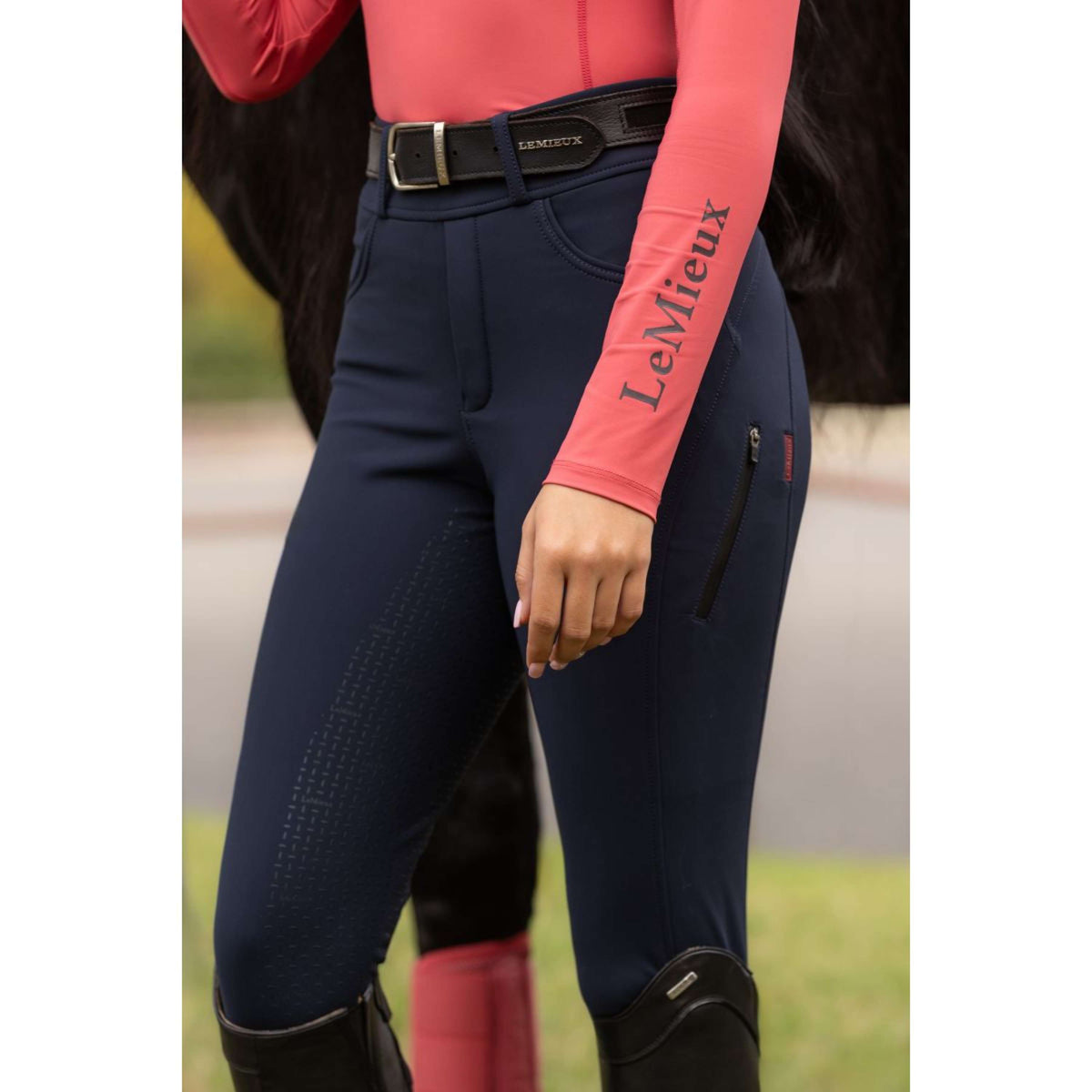 LeMieux Shirt Base Layer Classique Cranberry