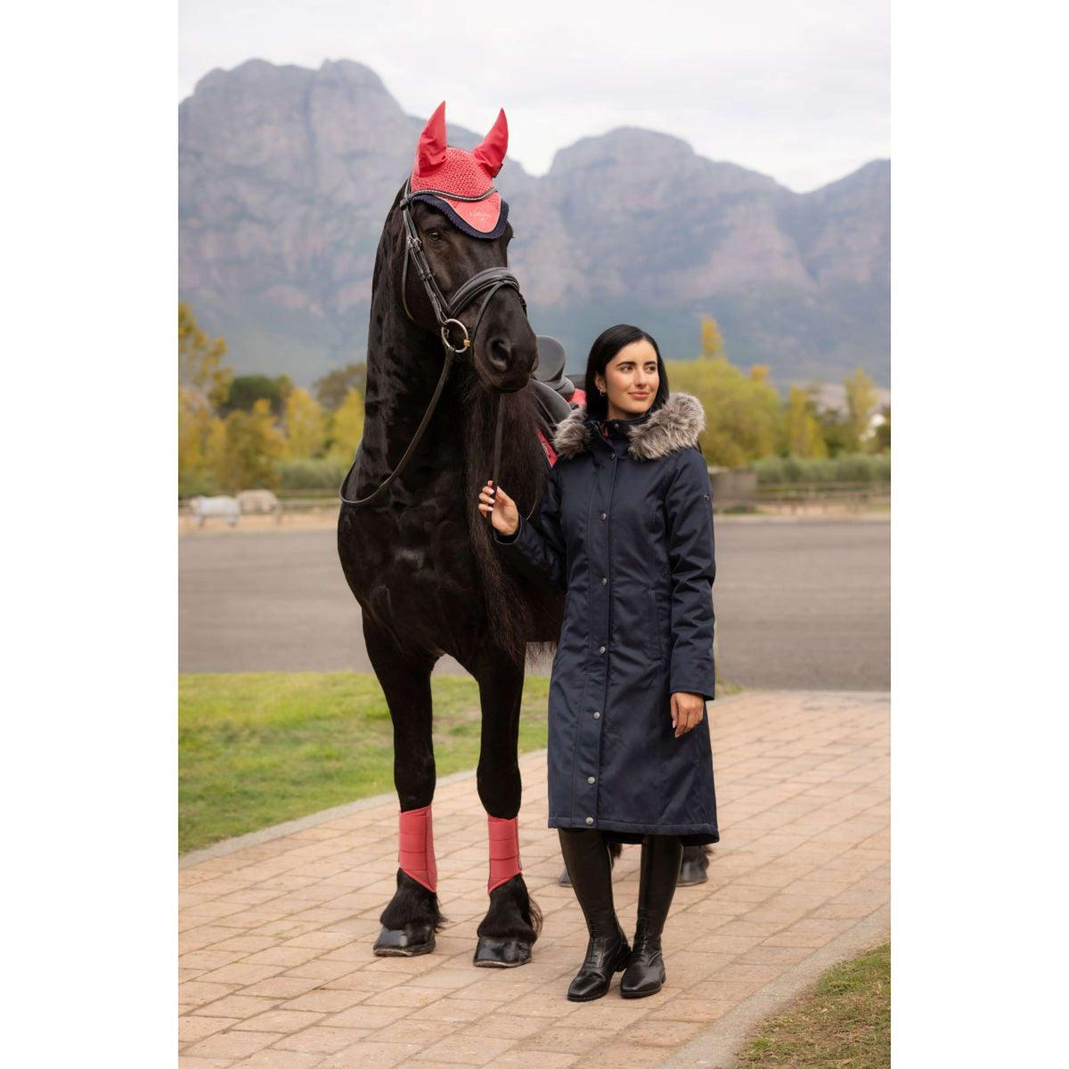 LeMieux Jacke Anya Waterproof Lang Navy
