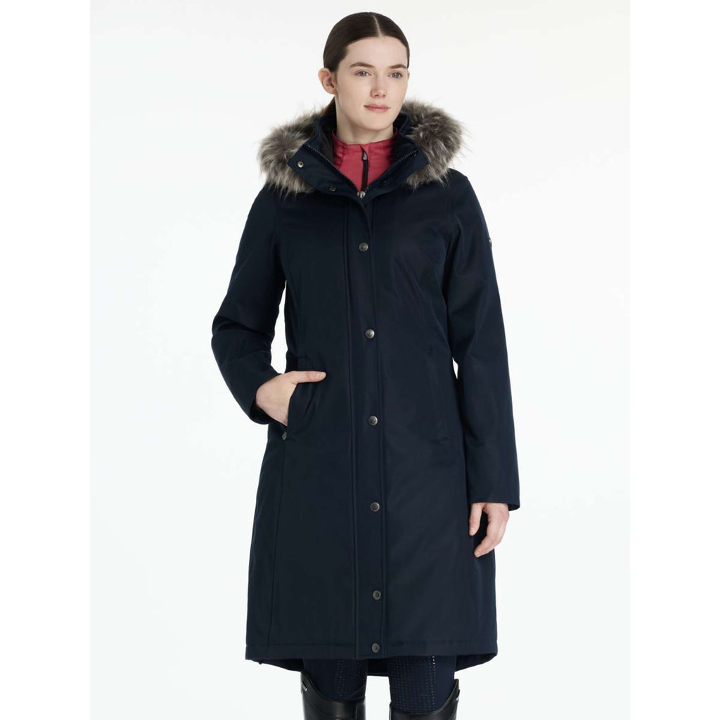 LeMieux Jacke Anya Waterproof Lang Navy