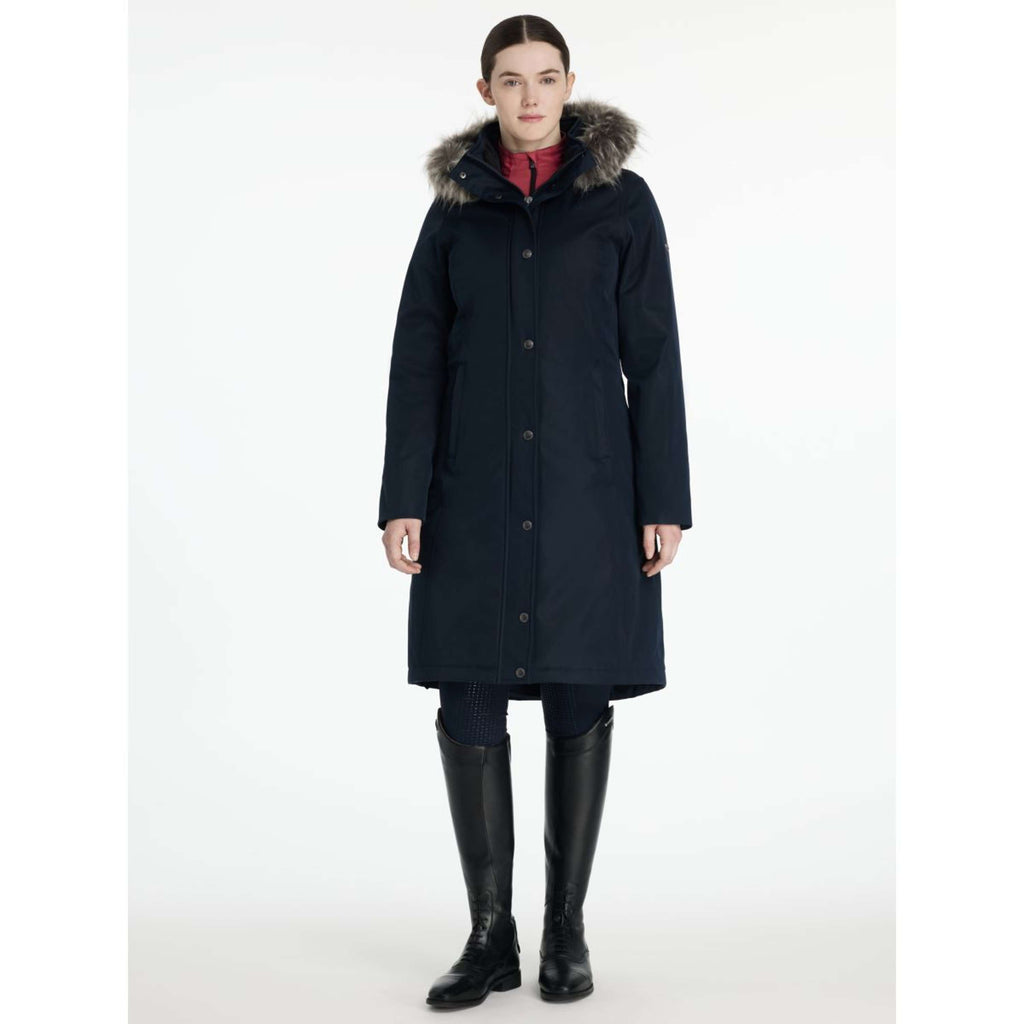 LeMieux Jacke Anya Waterproof Lang Navy