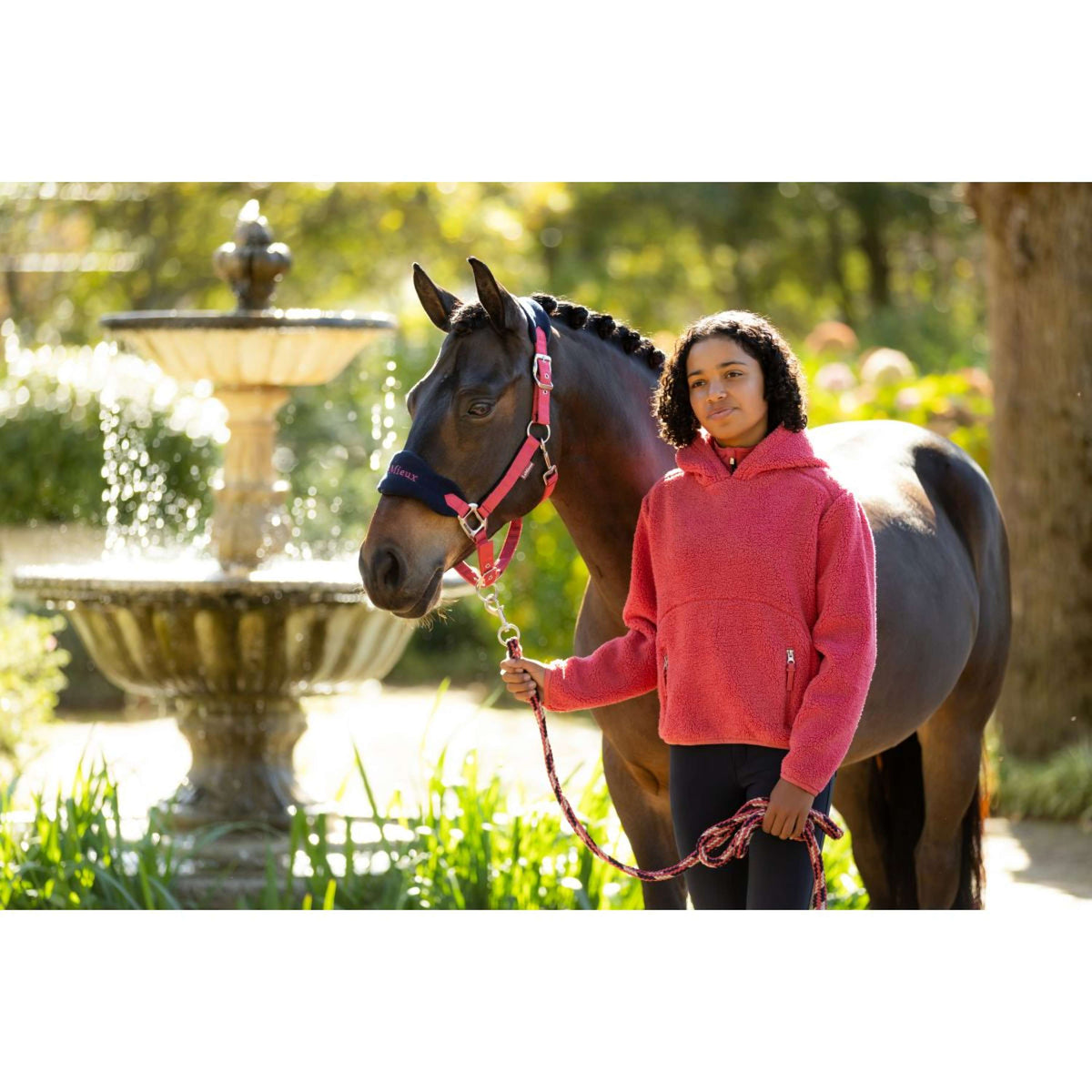 LeMieux Hoodie Young Rider Avalon Cranberry