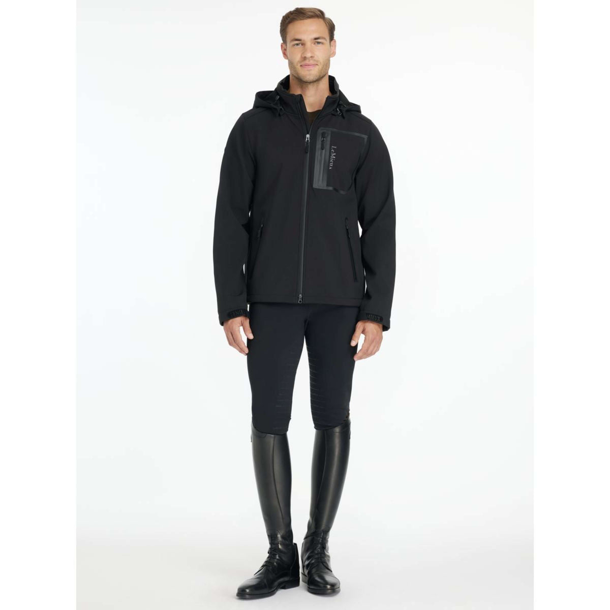 LeMieux Jacke Softshell Herren Schwarz