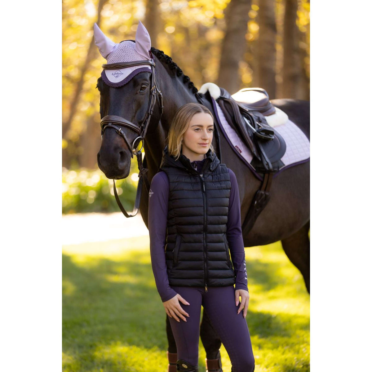 LeMieux Weste Rose Schwarz