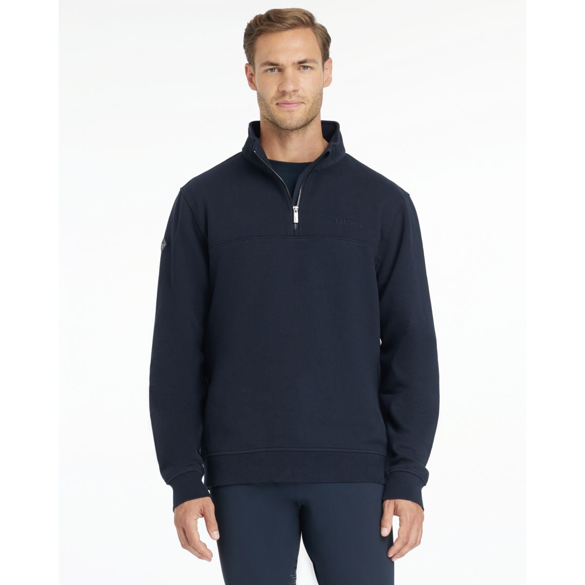 LeMieux Sweater Quarter Neck Herren Navy
