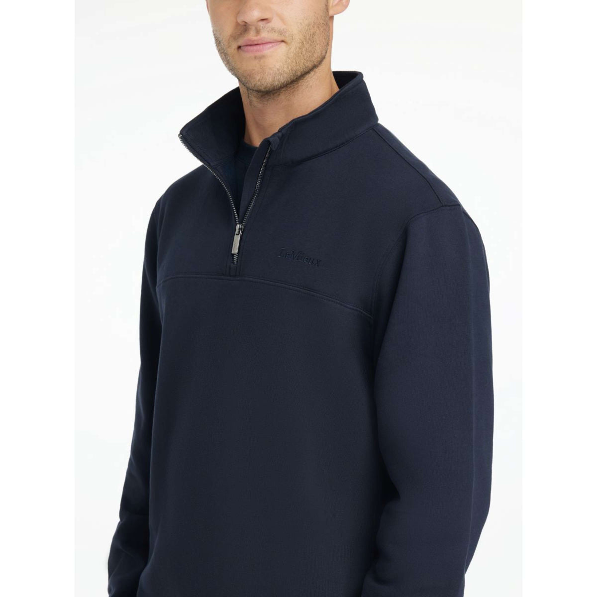 LeMieux Sweater Quarter Neck Herren Navy