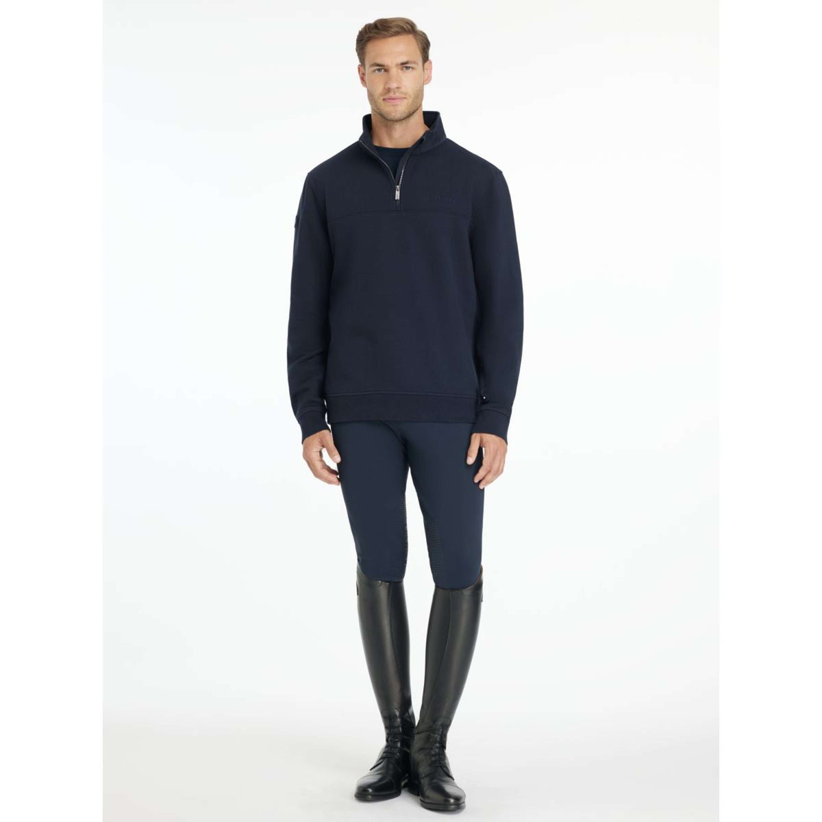 LeMieux Sweater Quarter Neck Herren Navy
