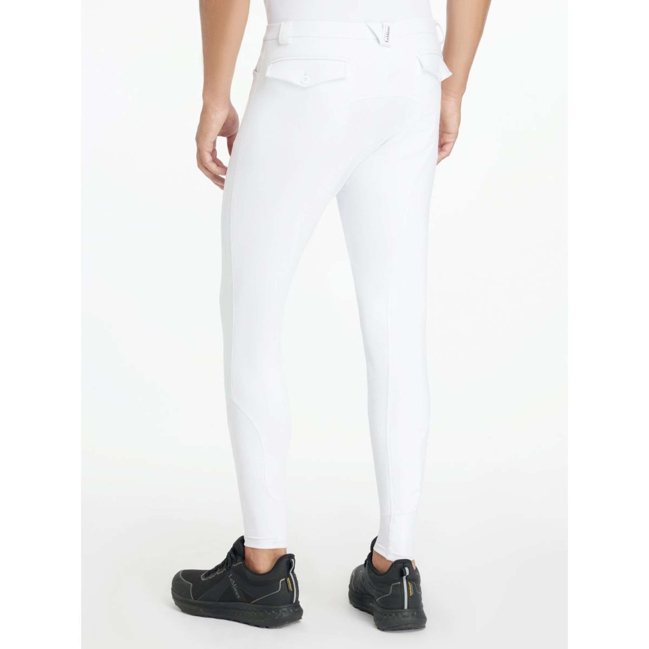 LeMieux Reithose Sports Full Grip Herren Weiß