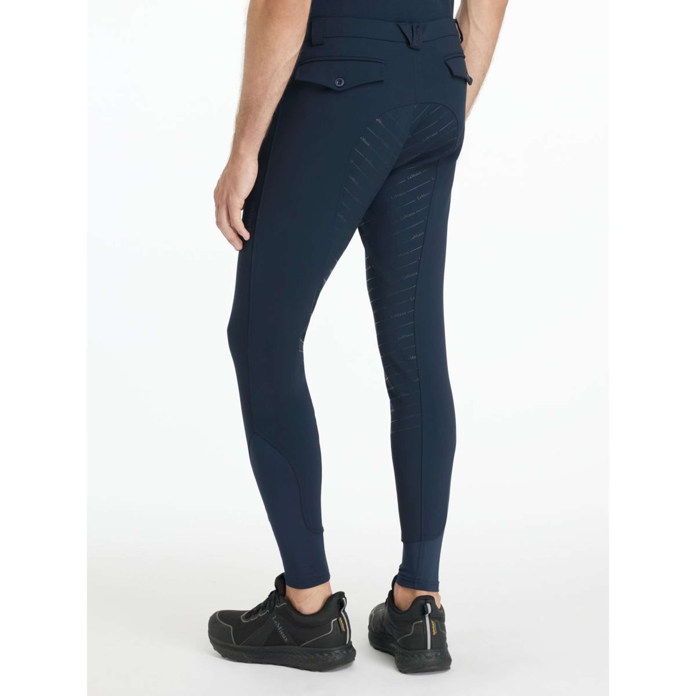 LeMieux Reithose Sports Full Grip Herren Navy