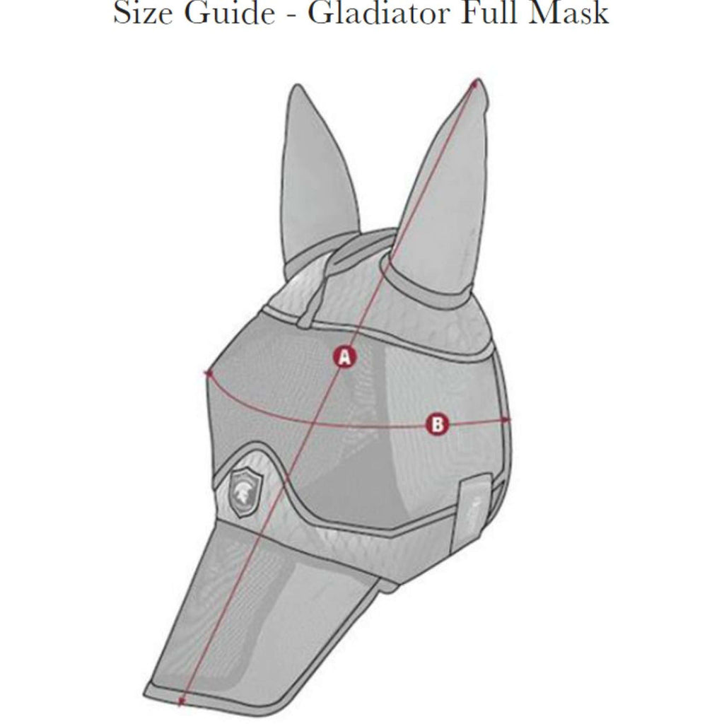 LeMieux Fliegenmaske Gladiator Full Grau