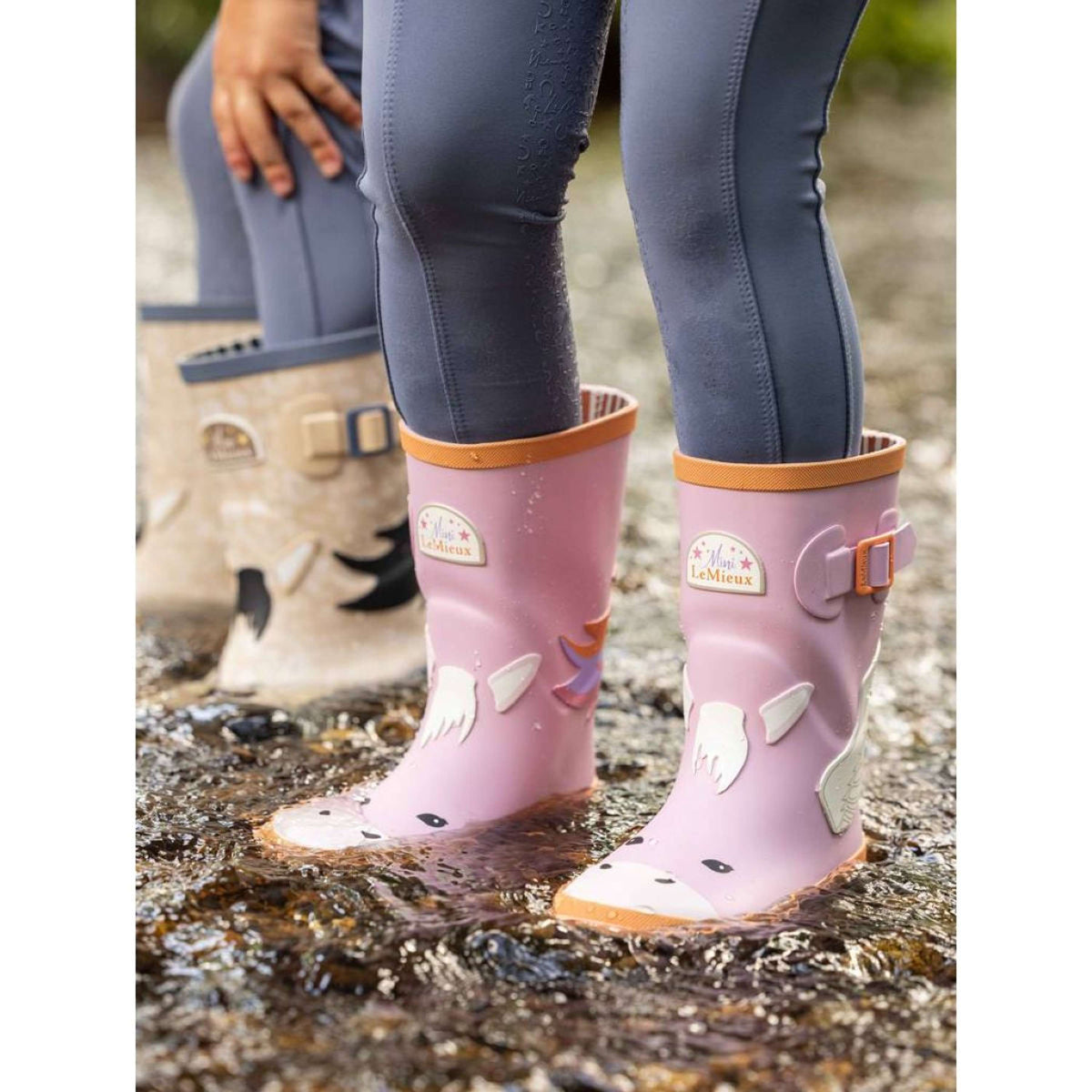 LeMieux Regenstiefel Puddle Pals Rosa