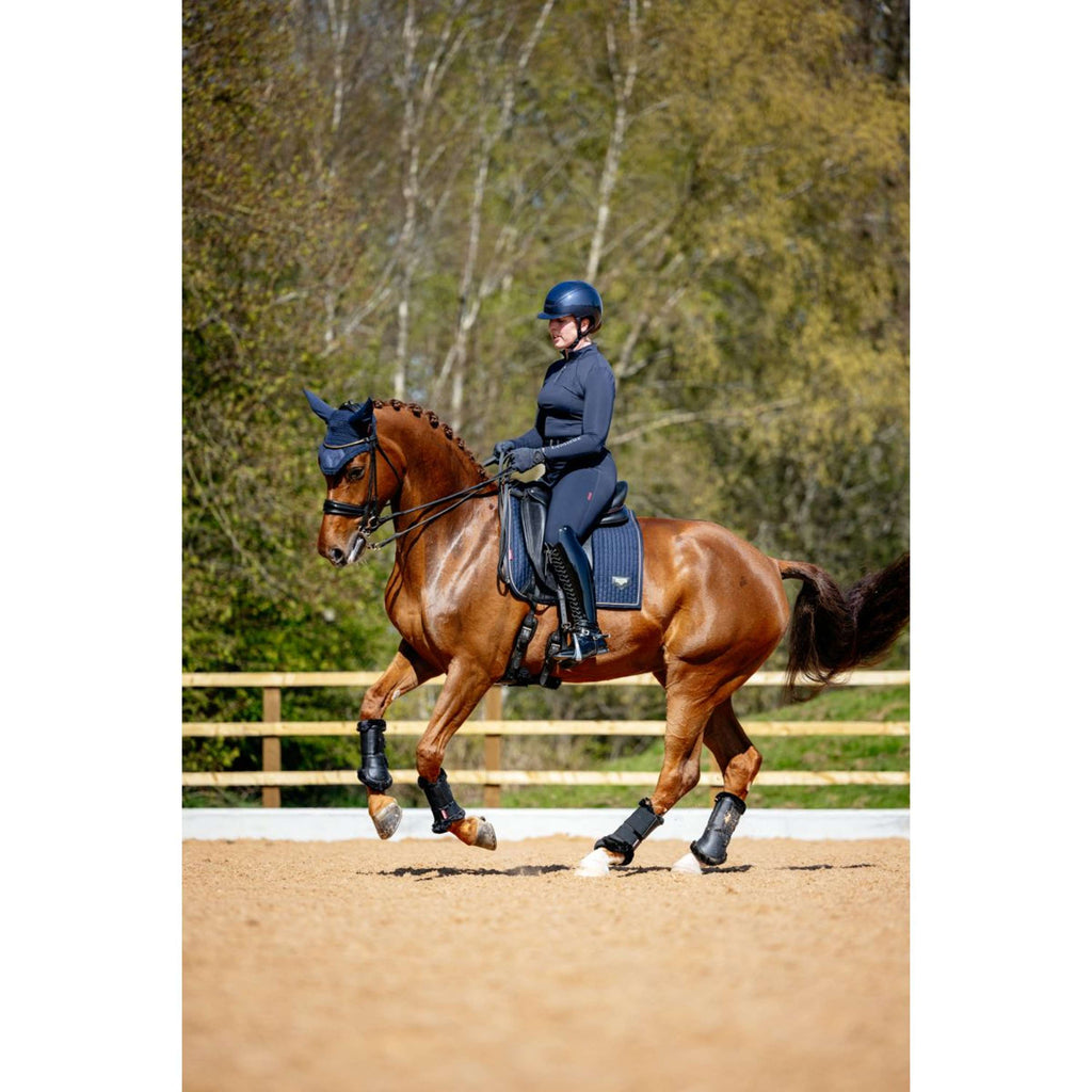 LeMieux Schabracke Puissance Suede Dressur Navy