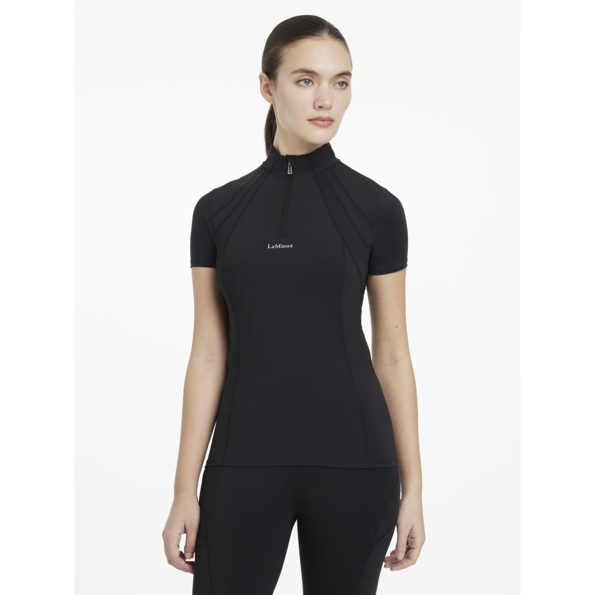 LeMieux Baselayer Mia Mesh Kurze Ärmel Schwarz