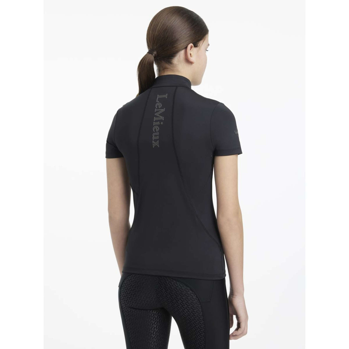 LeMieux Baselayer Young Rider Classique Kurze Ärmel Schwarz