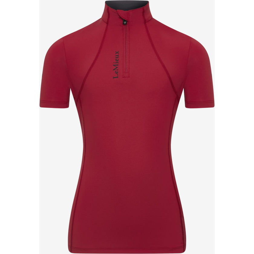 LeMieux Baselayer Young Rider Classique Kurze Ärmel Chilli