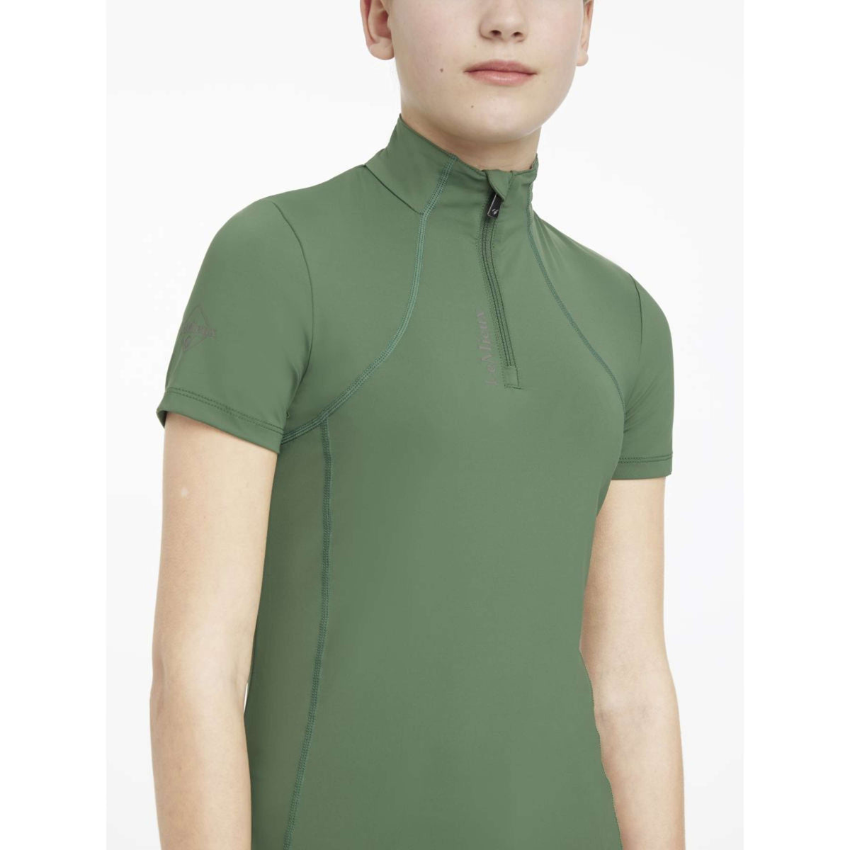 LeMieux Baselayer Young Rider Classique Kurze Ärmel Hunter Green