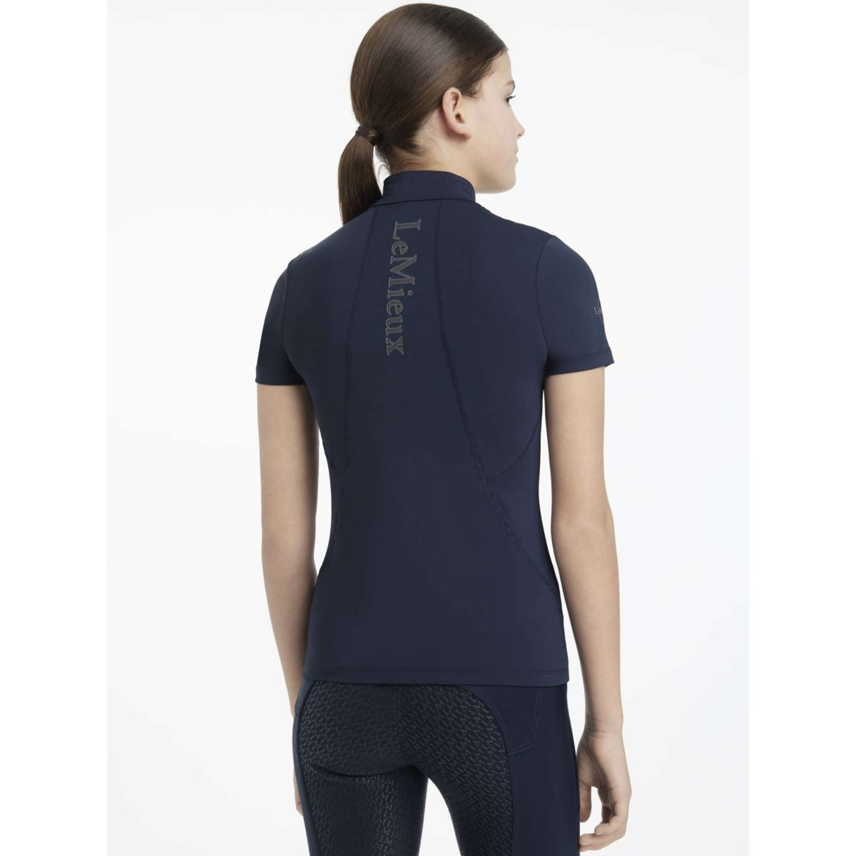 LeMieux Baselayer Young Rider Classique Kurze Ärmel Navy