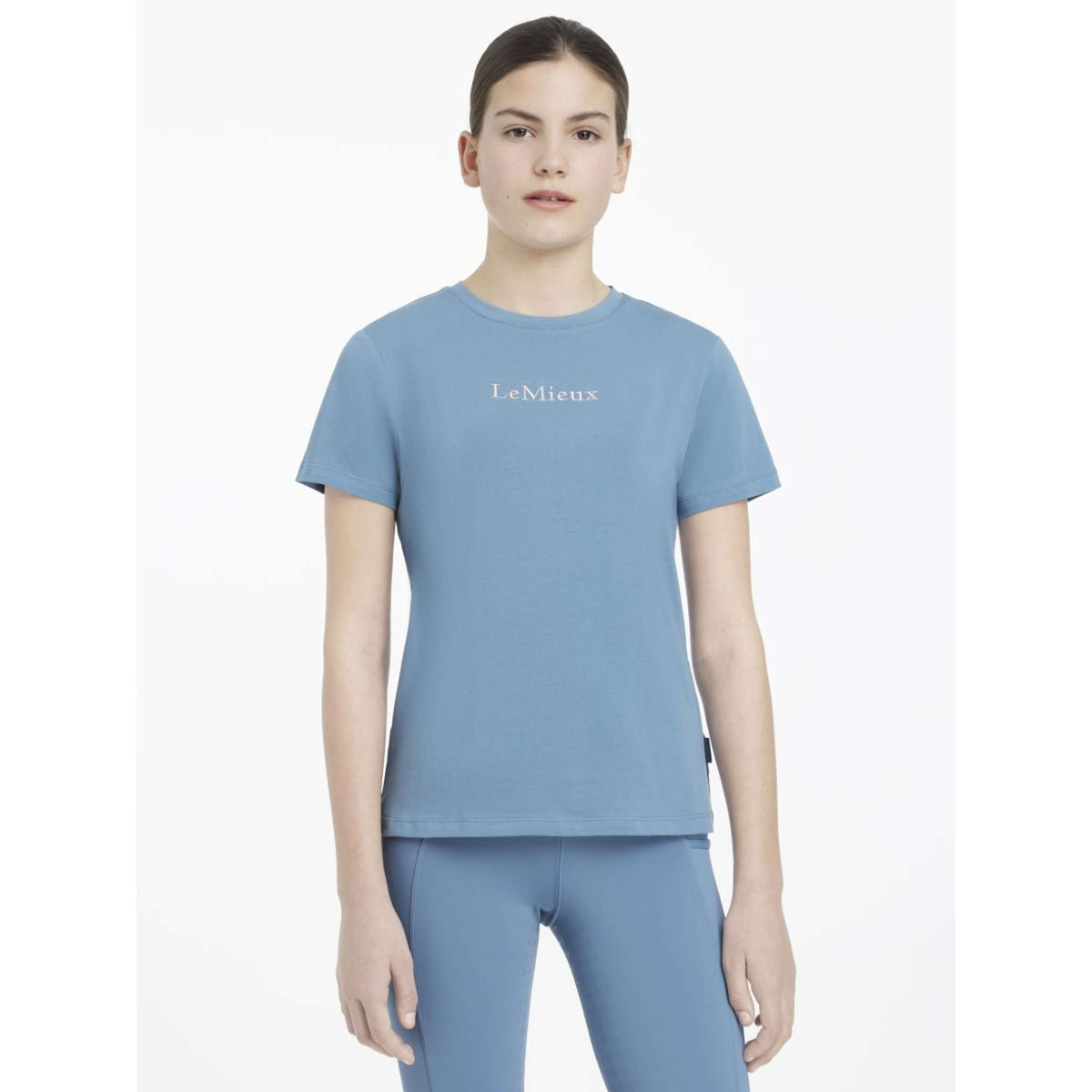 LeMieux T-Shirt Young Rider Classique Ice Blue