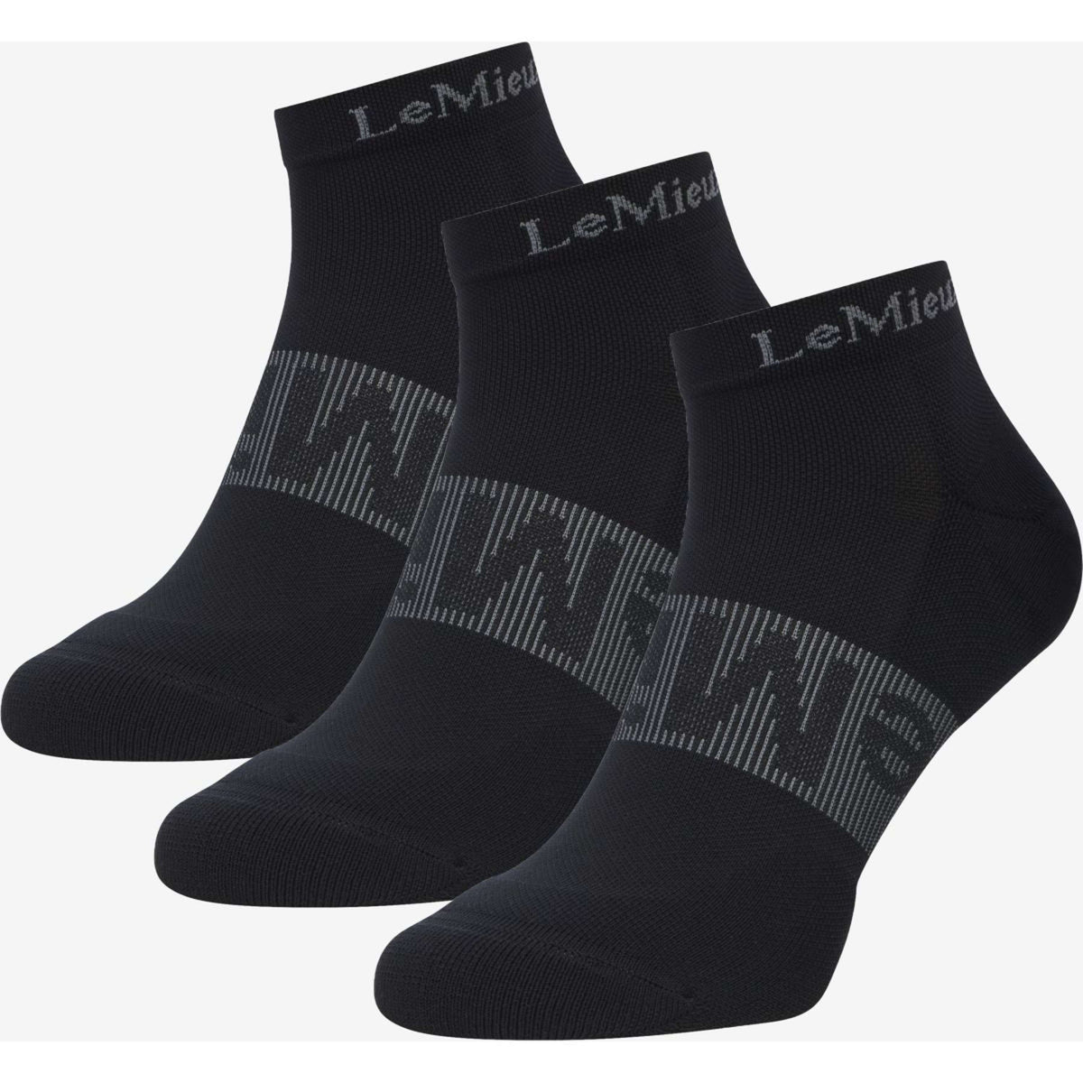 LeMieux Socken Trainer 3 Pack Schwarz