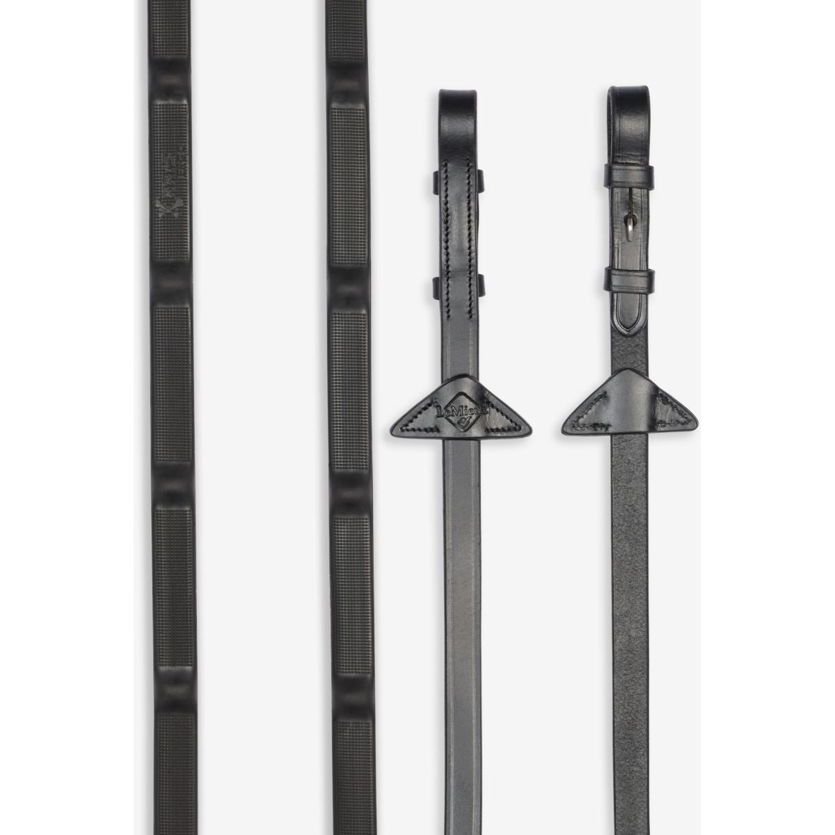 LeMieux Zügel Ergo Grip Rubber Schwarz