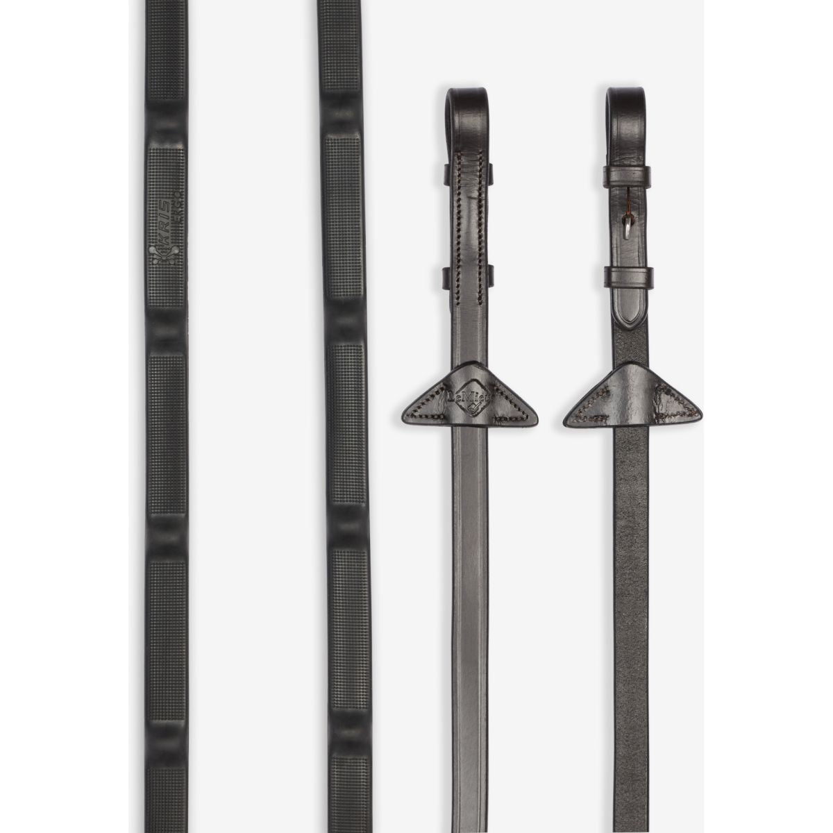 LeMieux Zügel Ergo Grip Rubber Braun