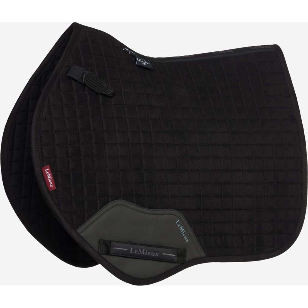 LeMieux Schabracke Mini Suede Square Close Contact Schwarz