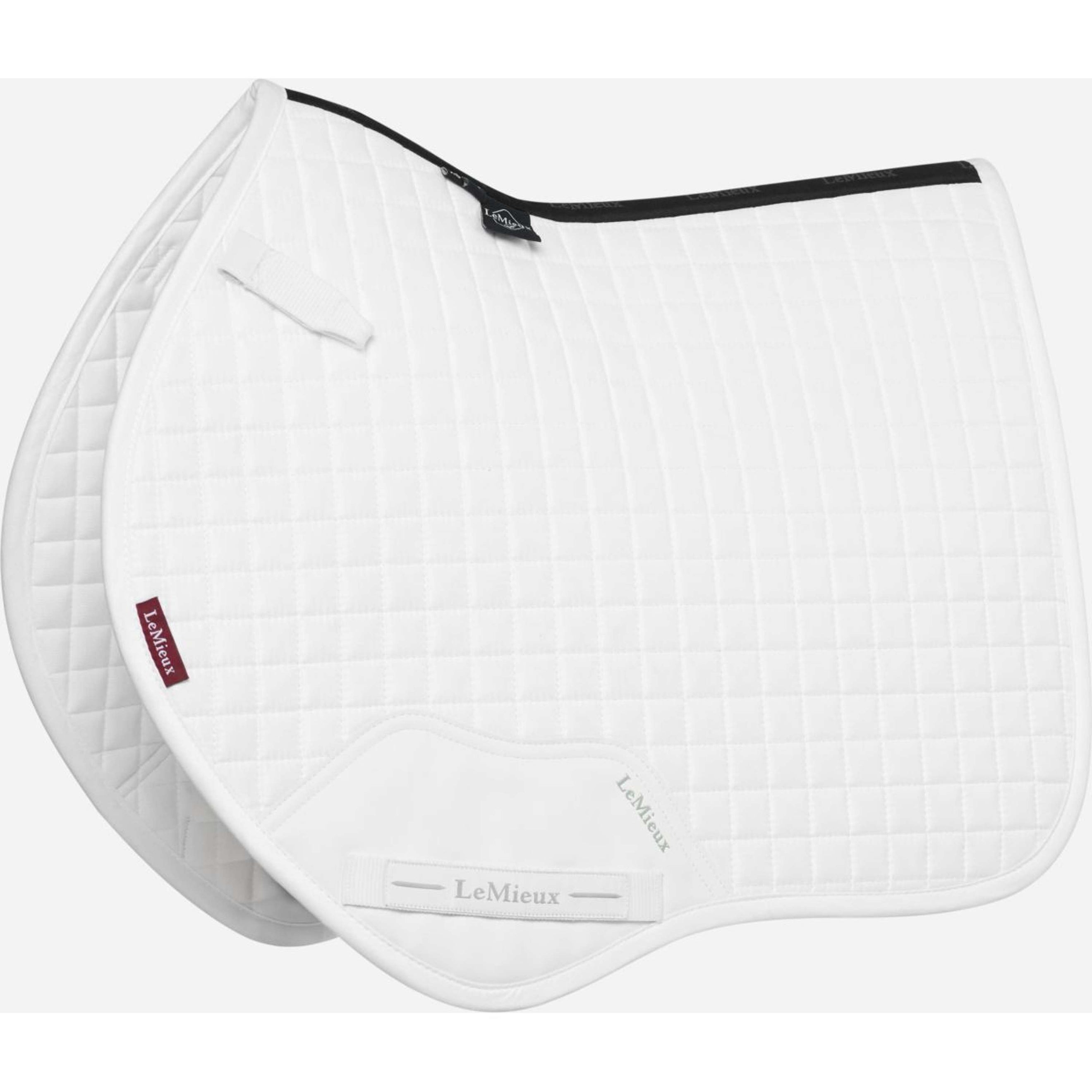 LeMieux Schabracke Mini Suede Square Close Contact Weiß