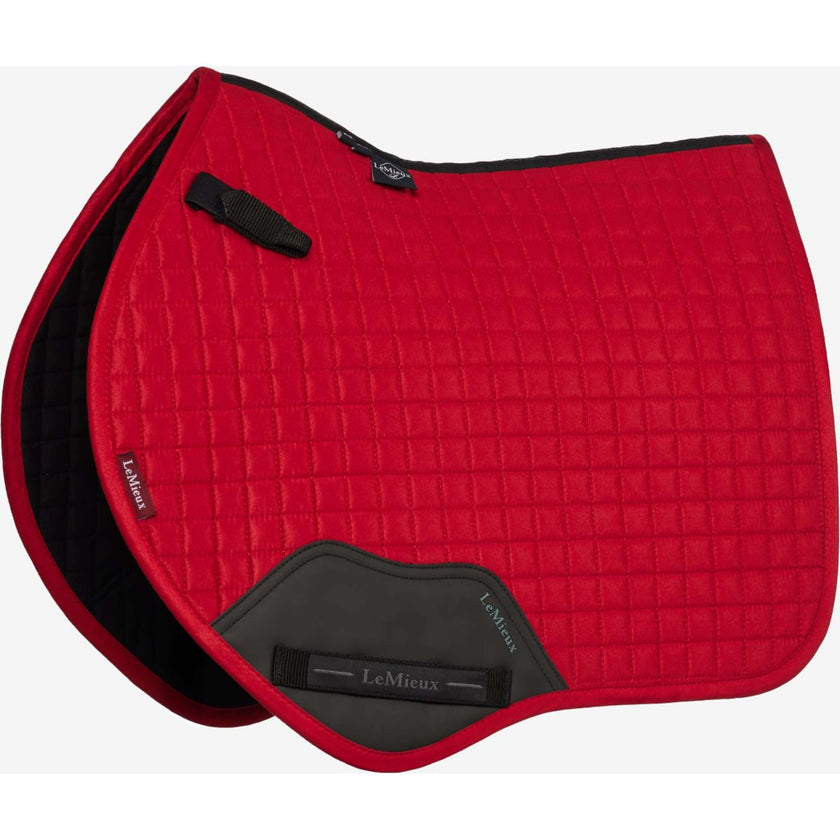 LeMieux Schabracke Mini Suede Square Close Contact Chilli
