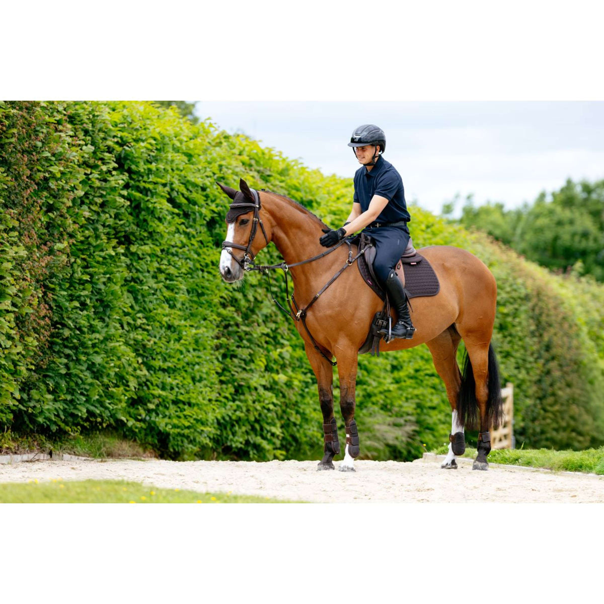 LeMieux Schabracke Cotton Square Close Contact Braun