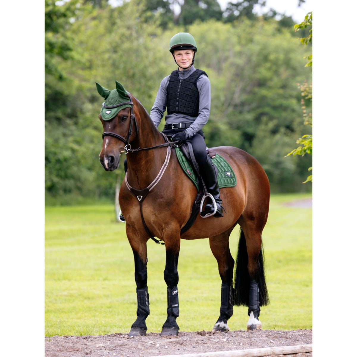 LeMieux Schabracke Loire Classic Square Close Contact Hunter Green