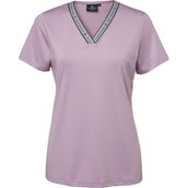 Mountain Horse T-Shirt Active Stripe Tech Mouve Pink