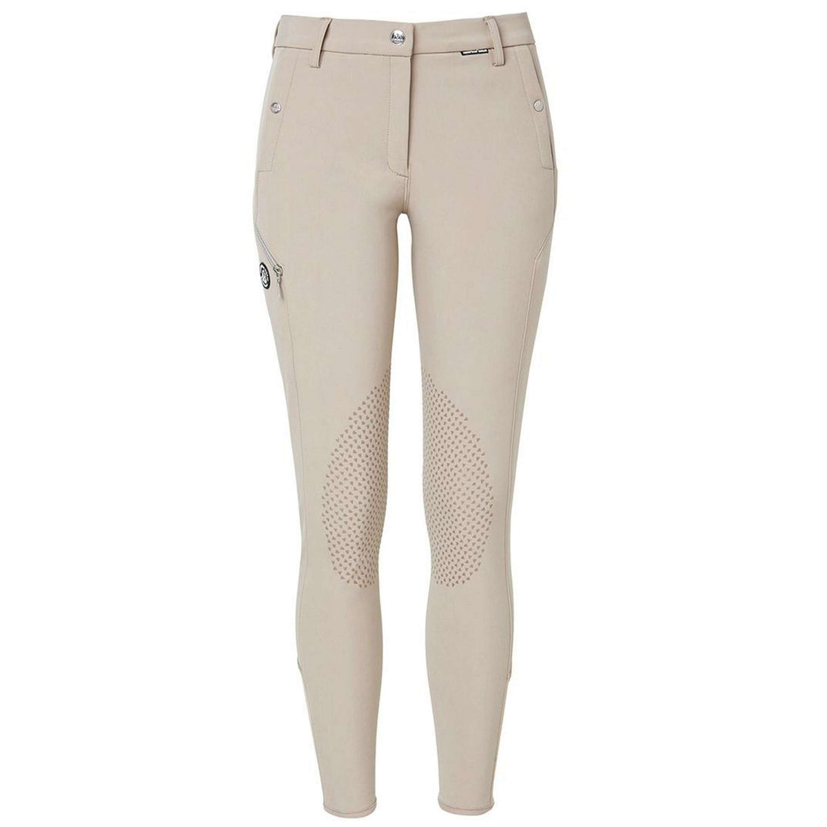 Mountain Horse Reithose Frost Tech mit Silikon Vollbesatz Beige