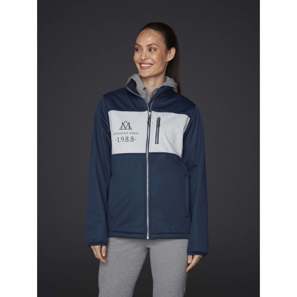 Mountain Horse Jacke Tile Softshell Navy