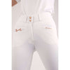 Montar Reithose Molly Rosegold Highwaist Full Grip Weiß