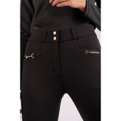 Montar Reithose Molly Rosegold Highwaist Full Grip Schwarz