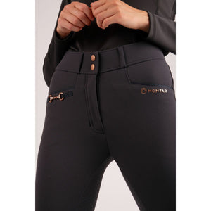 Montar Reithose Molly Rosegold Highwaist Full Grip Navy