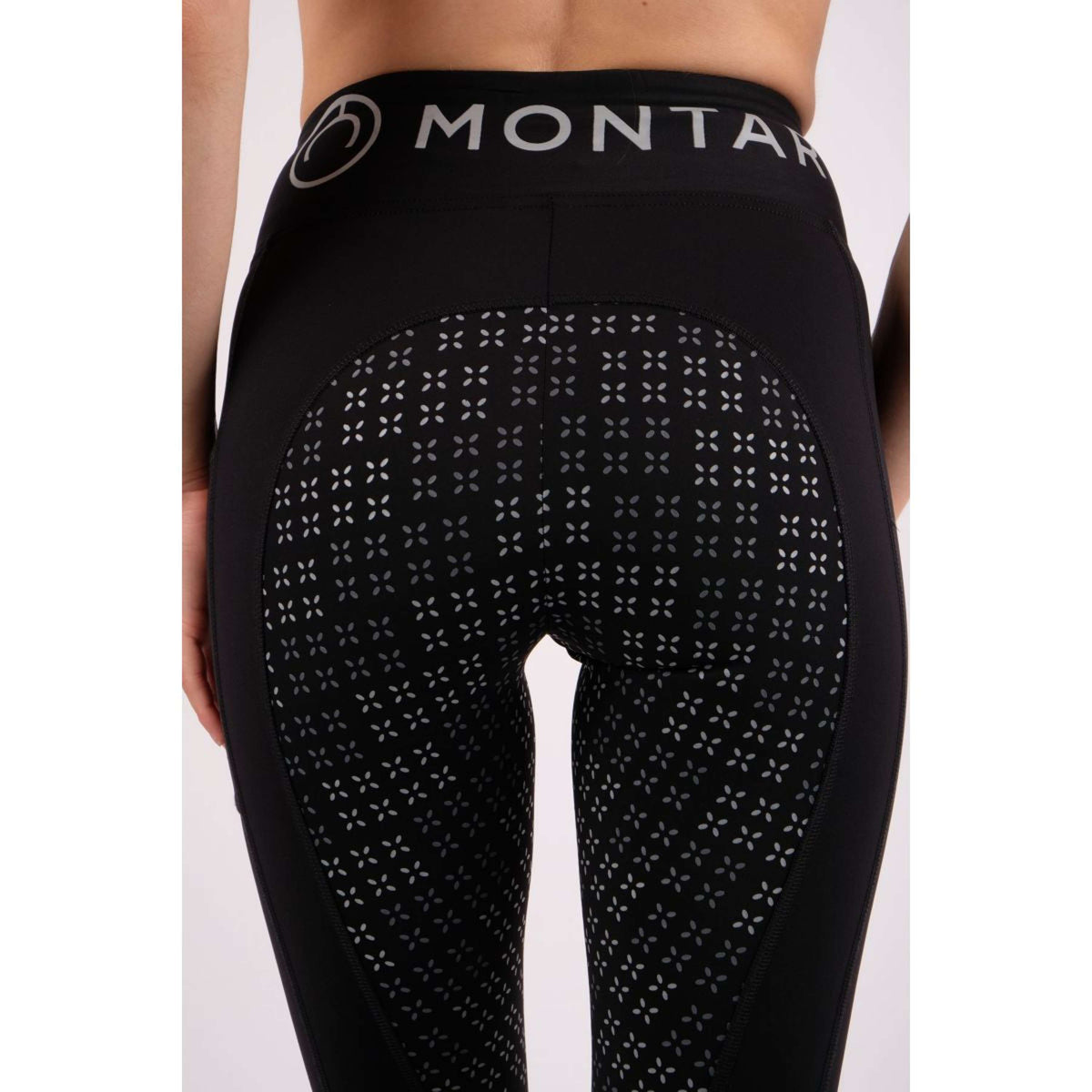 Montar Reitleggings Selena Pull On Full Grip Schwarz