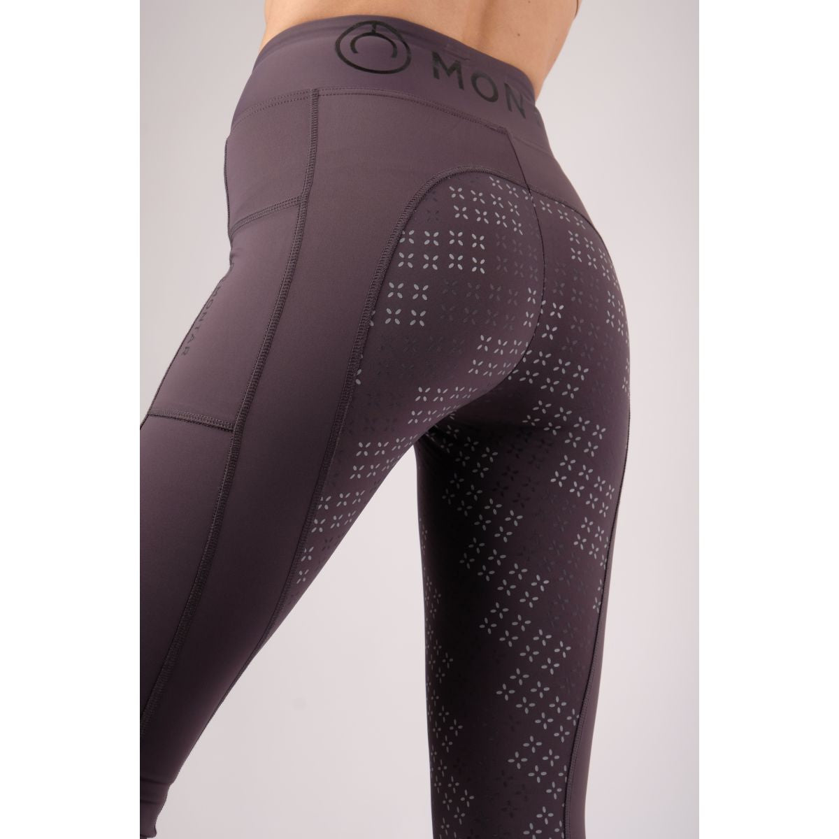 Montar Reitleggings Selena Pull On FullGrip Grau