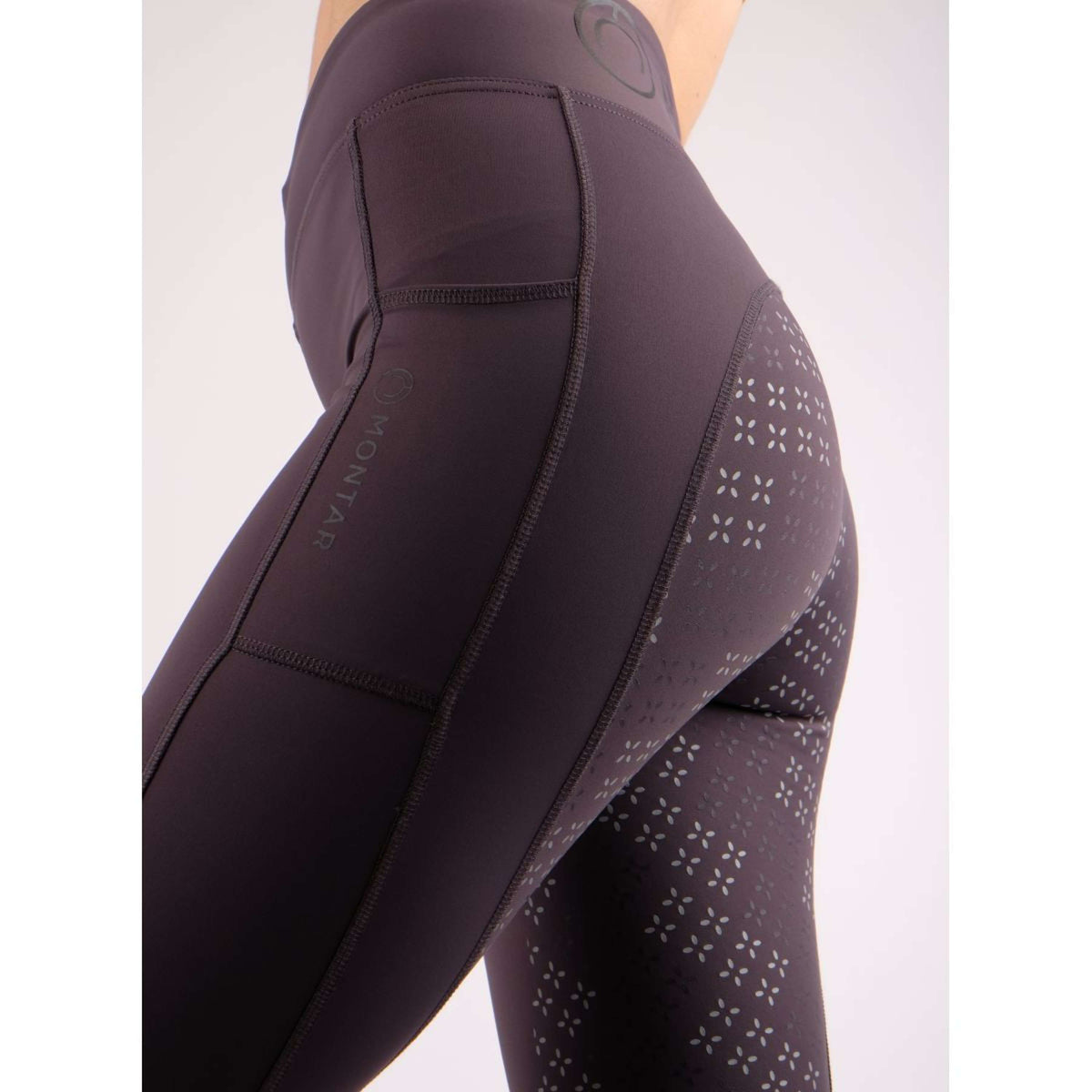 Montar Reitleggings Selena Pull On FullGrip Grau