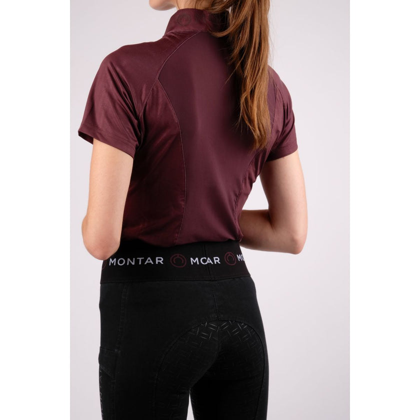 Montar Shirt Honey Mesh Pflaumenfarben