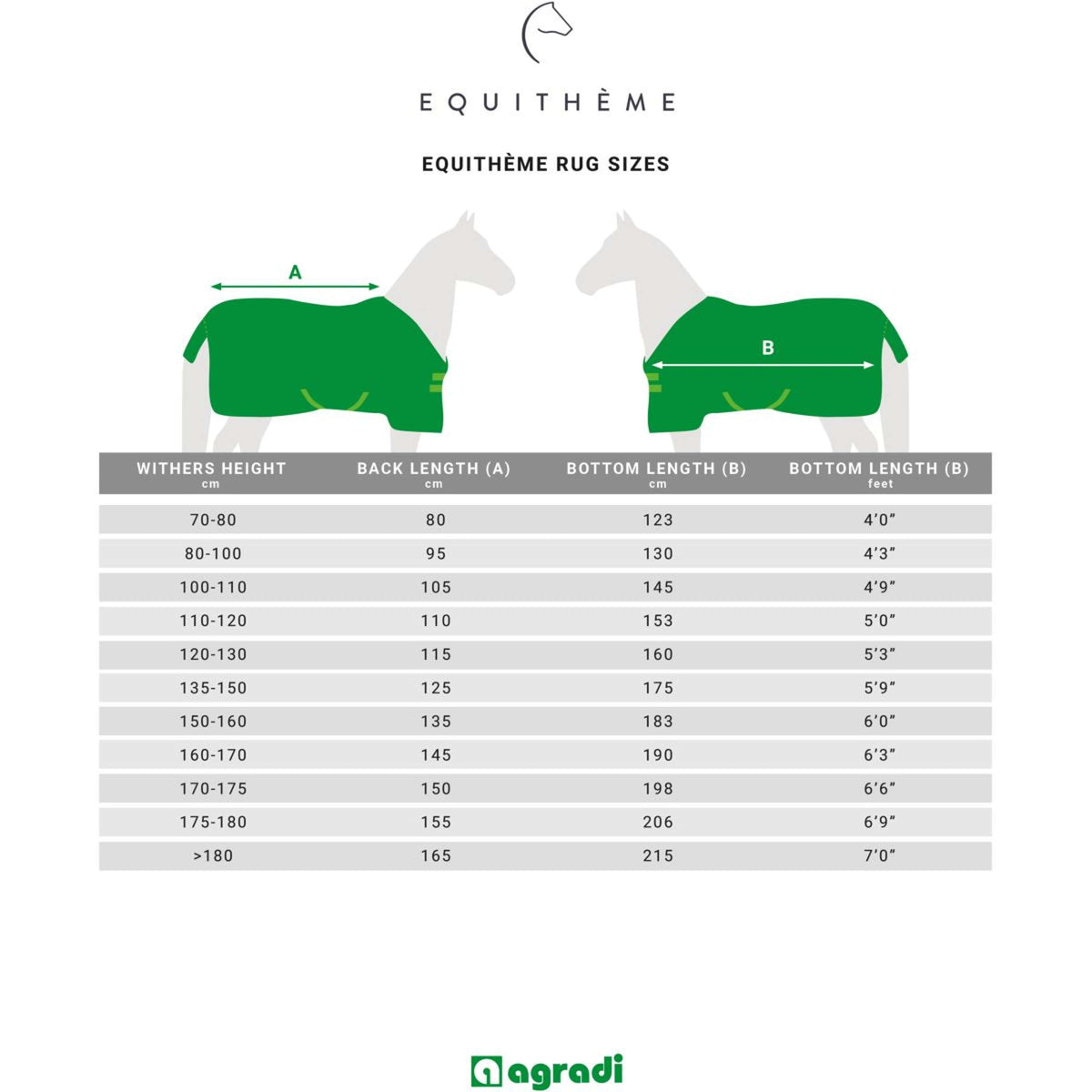 EQUITHÈME Ausreitdecke Tyrex 600D Recycelt Fleece Grün