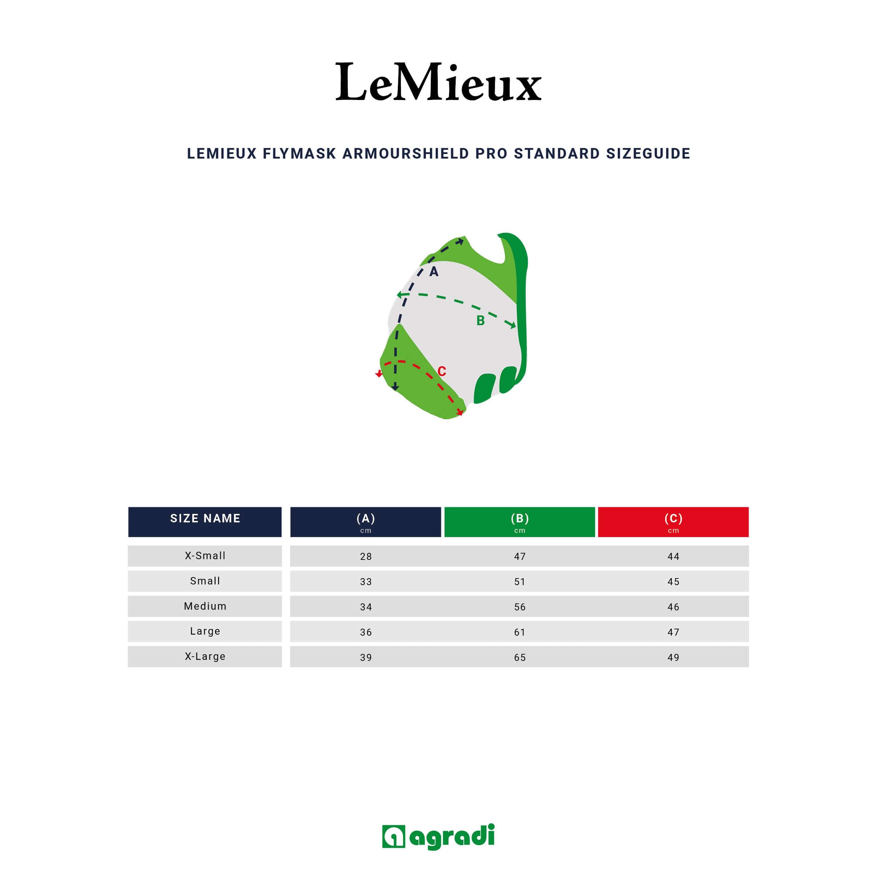LeMieux Fliegenmaske ArmourShield Pro Standard Grau