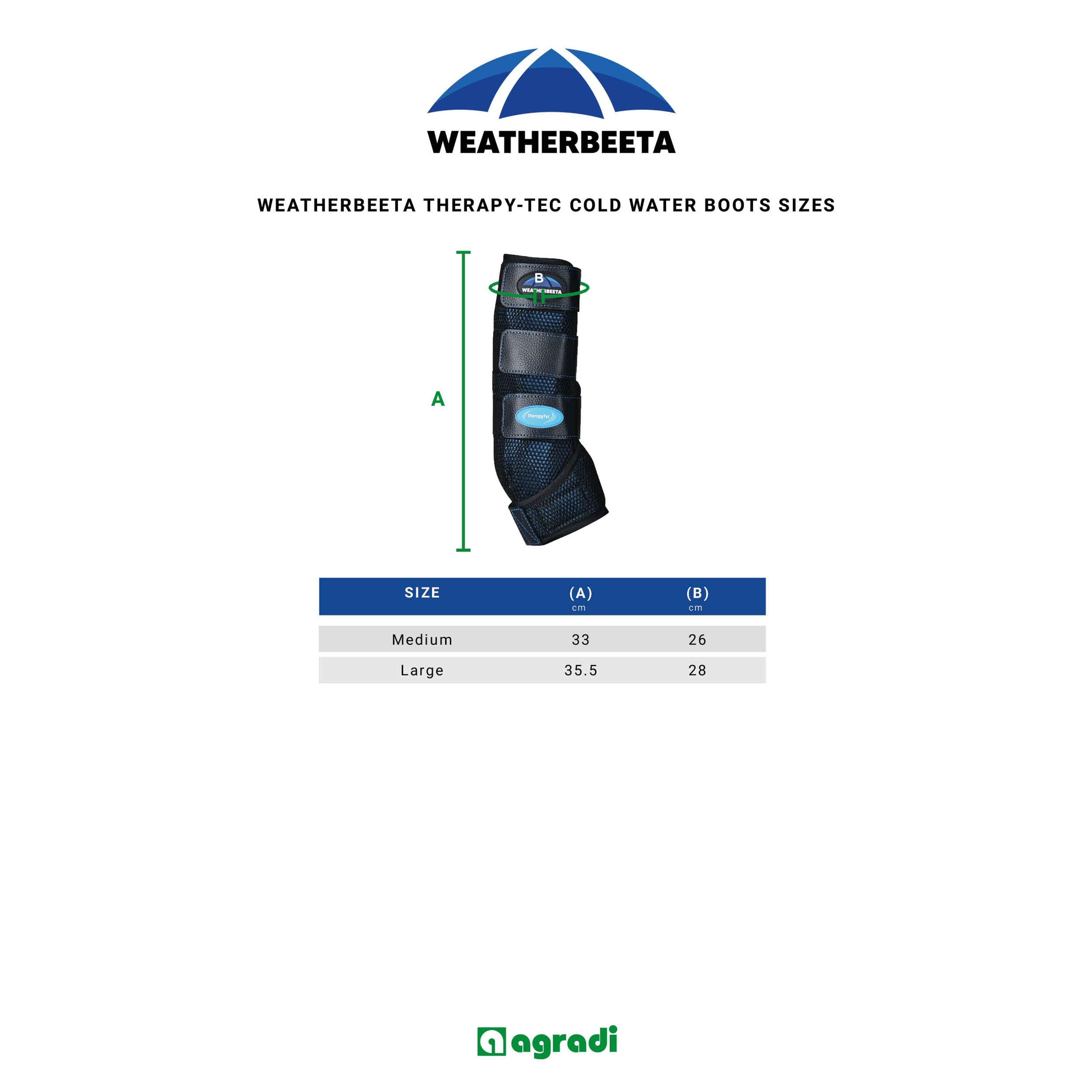 WeatherBeeta Ice Boots Therapy-Tec Cold Water Schwarz/Blau